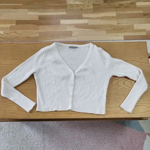 Everlane Cropped Cotton Wool Cardigan